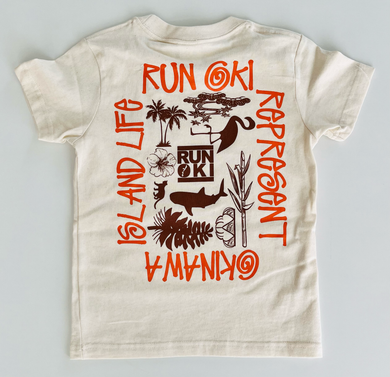 KIDS FRAME LOGO T-SHIRTS : 3 COLOR