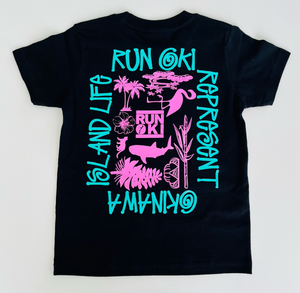 KIDS FRAME LOGO T-SHIRTS : 3 COLOR