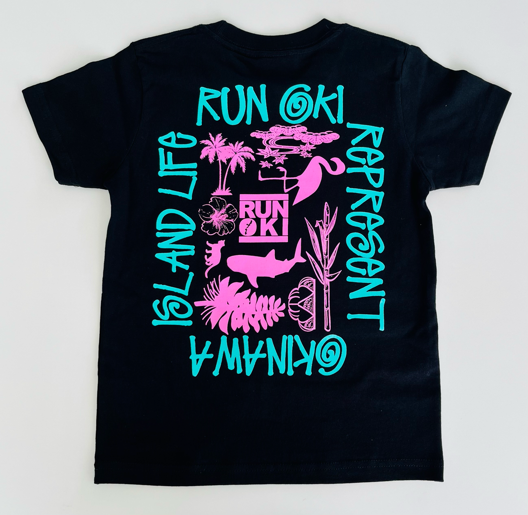 KIDS FRAME LOGO T-SHIRTS : 3 COLOR