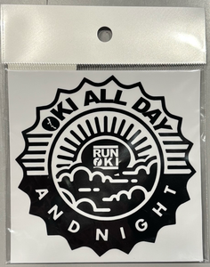 OKI ALL DAY AND NIGHT  LOGO STICKER : 2 COLOR