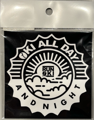 OKI ALL DAY AND NIGHT  LOGO STICKER : 2 COLOR