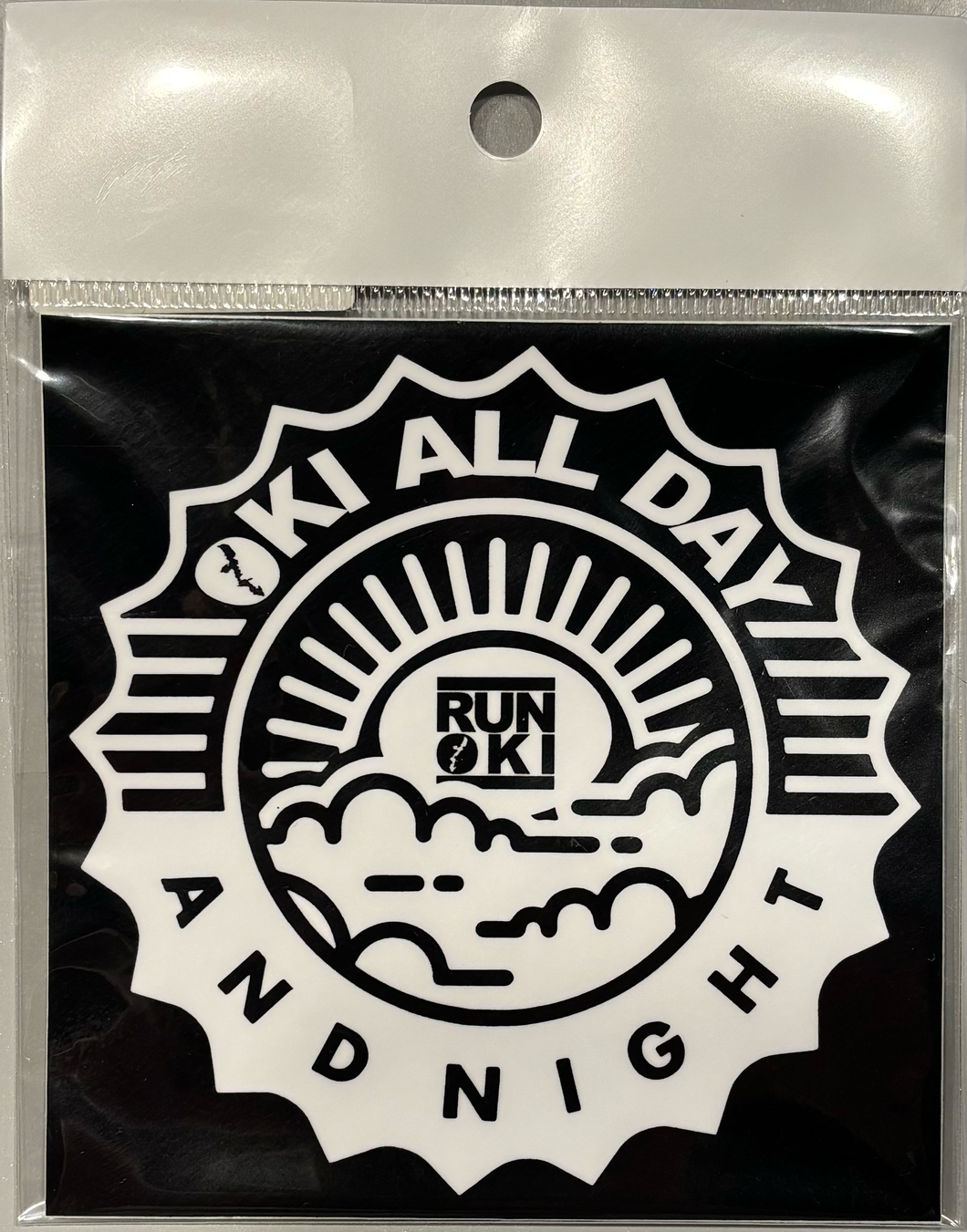 OKI ALL DAY AND NIGHT  LOGO STICKER : 2 COLOR