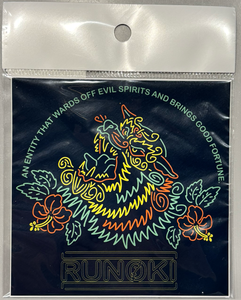 BACK NEON SHI-SA- LOGO STICKER : 3 COLOR