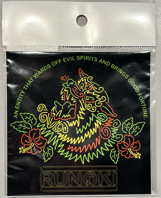 BACK NEON SHI-SA- LOGO STICKER : 3 COLOR