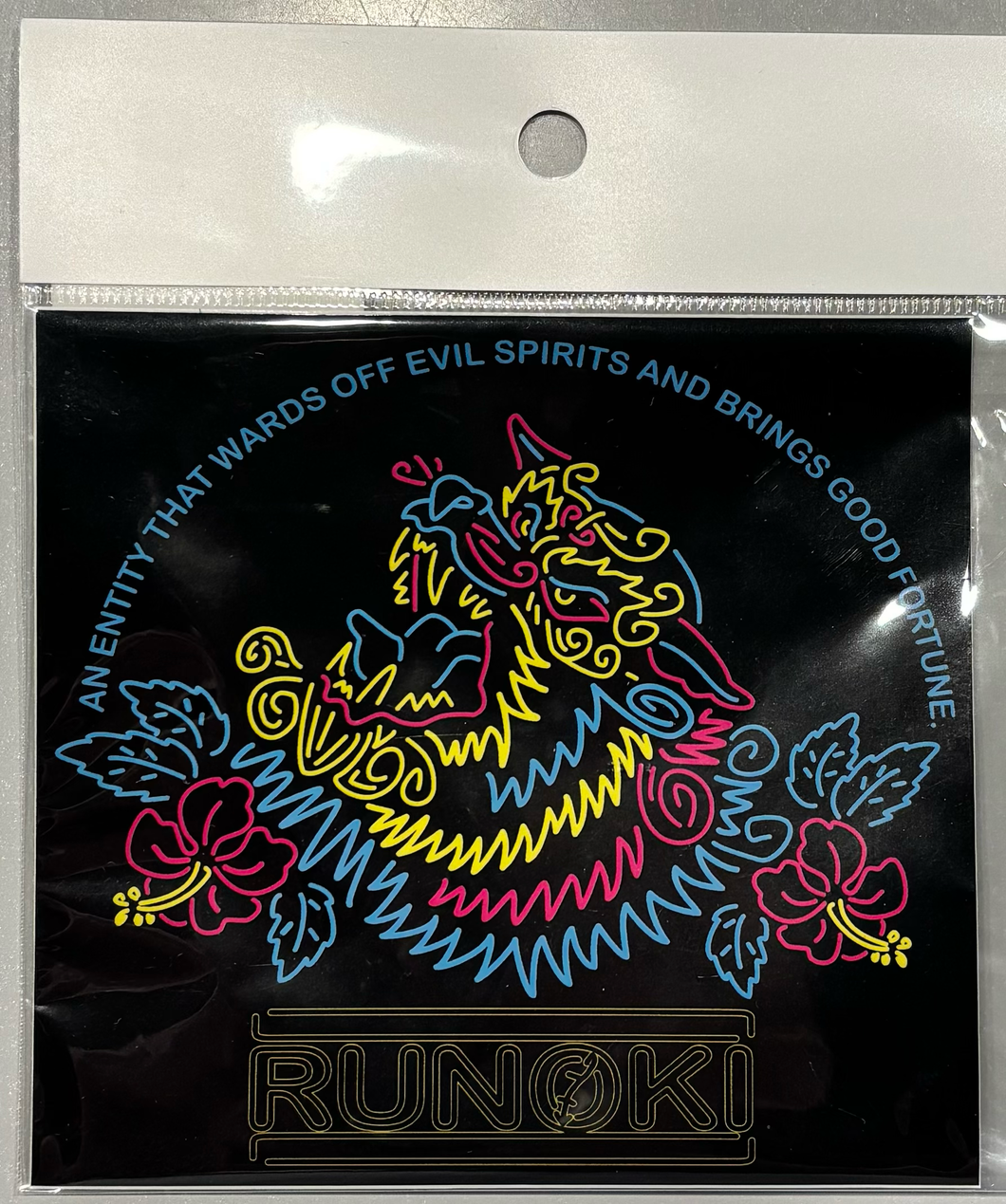 BACK NEON SHI-SA- LOGO STICKER : 3 COLOR