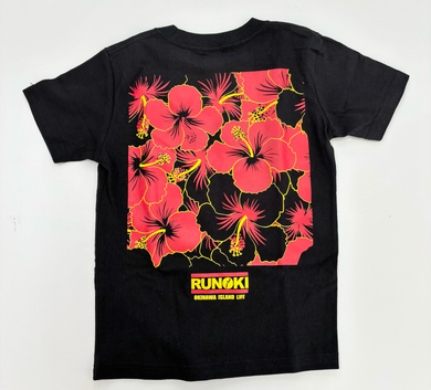 KIDS BACK HIBI LOGO T-SHIRTS : 3 COLOR
