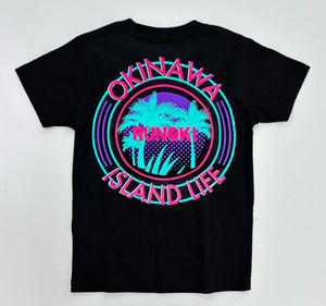 KIDS NEW PALM TREE 2 LOGO T-SHIRTS : 2 COLOR