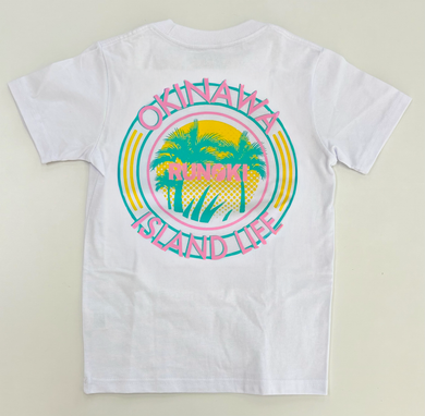 KIDS NEW PALM TREE 2 LOGO T-SHIRTS : 2 COLOR