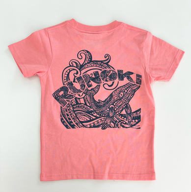 KIDS WHALE LOGO T-SHIRTS : 4 COLOR