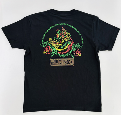 BACK NEON SHI-SA- LOGO T-SHIRTS : 5 COLOR