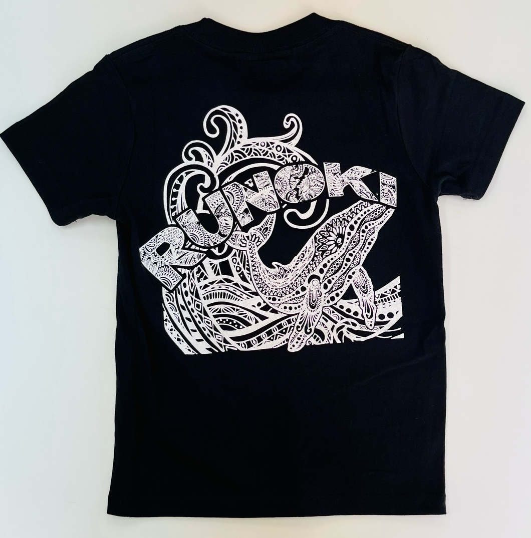 KIDS WHALE LOGO T-SHIRTS : 4 COLOR