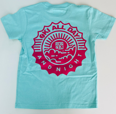 KIDS OKI ALL DAY AND NIGHT LOGO T-SHIRTS : 3 COLOR