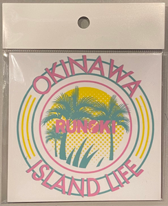 NEW PALM TREE 2 LOGO STICKER : 2 COLOR