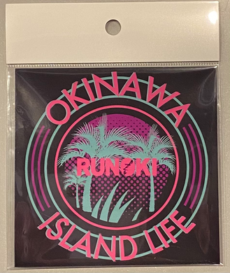 NEW PALM TREE 2 LOGO STICKER : 2 COLOR